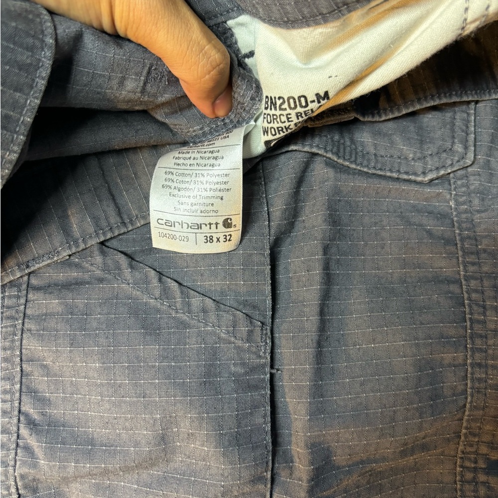Grey Carhartt cargos 38x32